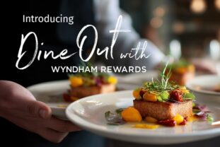 Plate with Dine Out logo